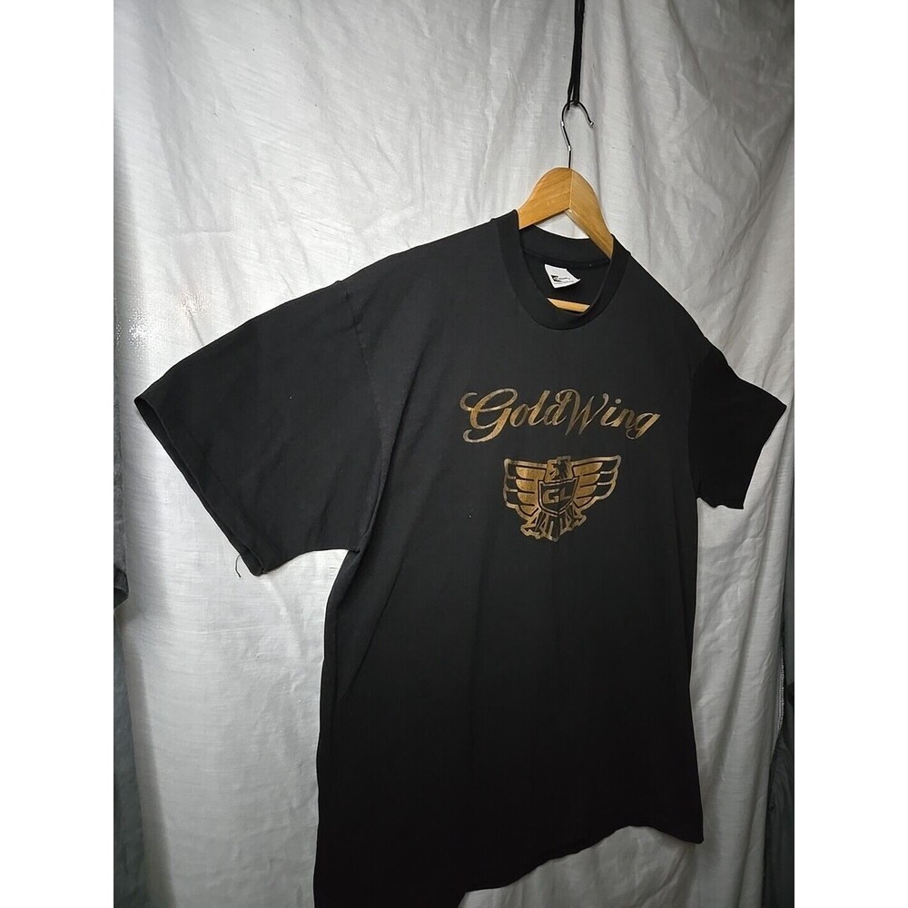 Gold Wing T Shirt XL K-Brand Black Made In The USA - Picture 4 of 6